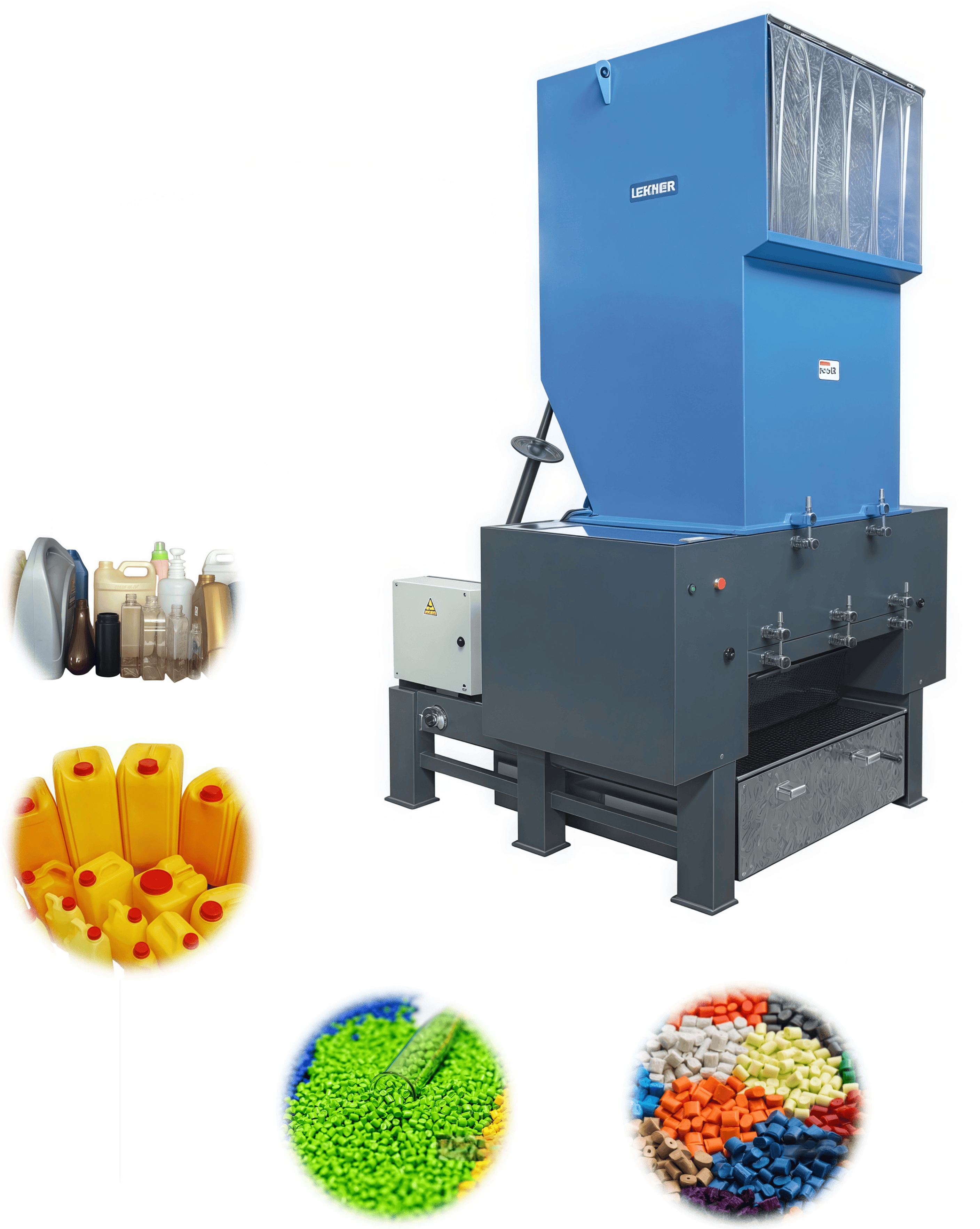 Powerful plastic crusher
