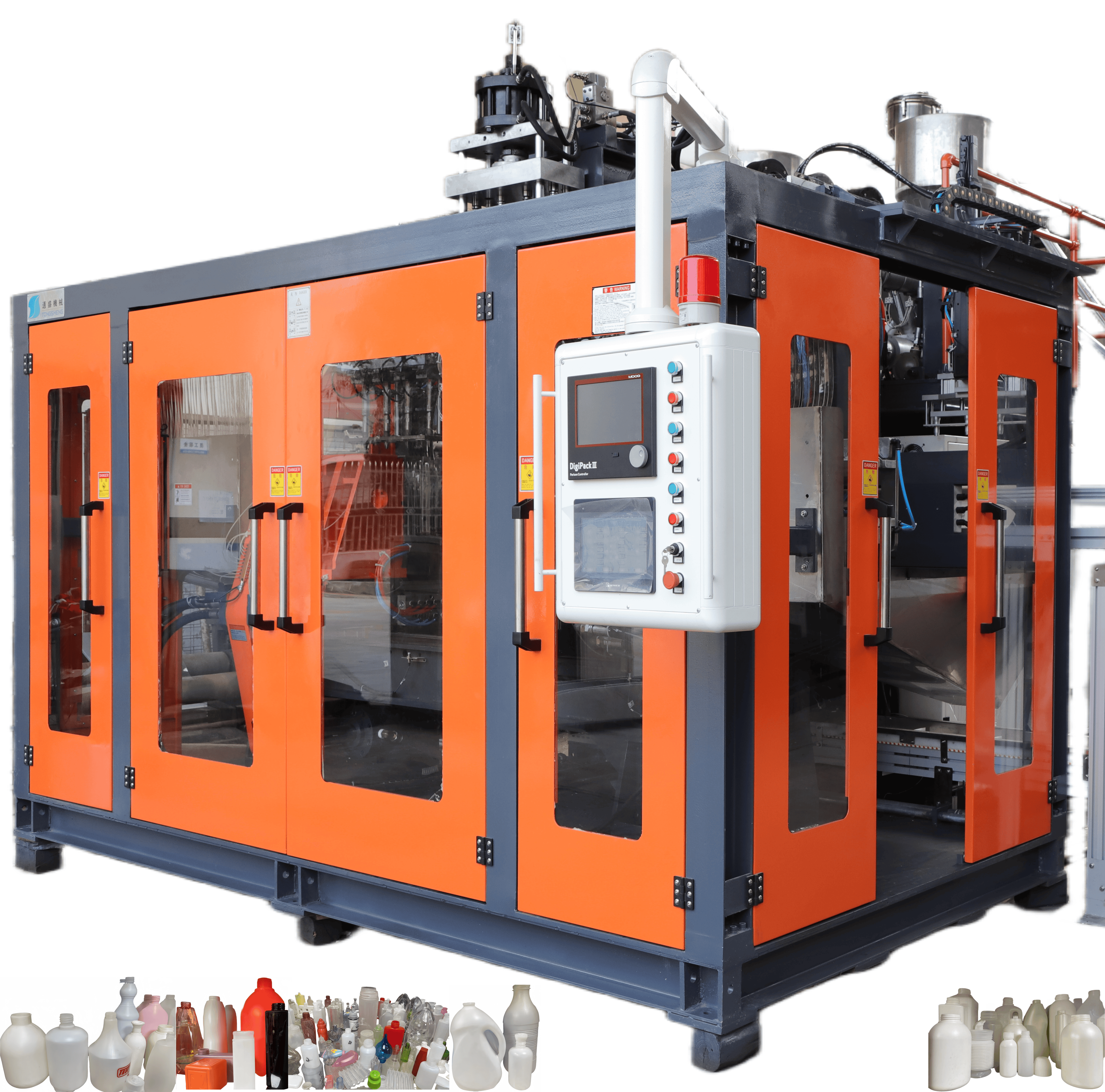 Hollow extrusion blow molding machine