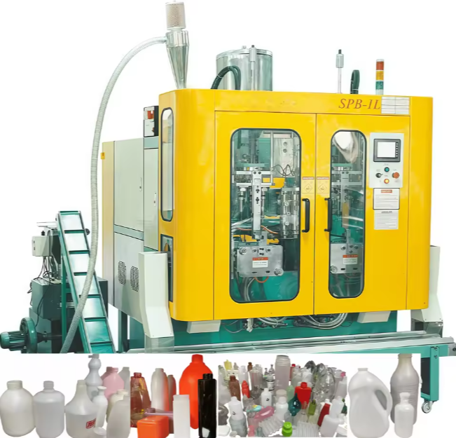 Design, Operation, and Application of a 1-Liter Extrusion Blow Molding Machine  Abstract