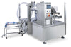 Eight station bag machine with liquid pump matching system