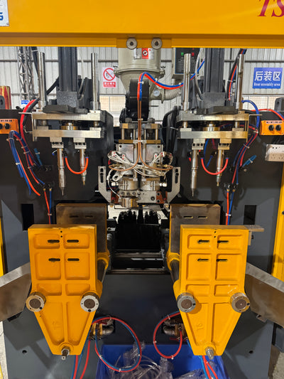 Automatic TS 100 200L Liter 220L Blue Chemical Barrel Double L Ring Drum Tank Extrusion Blowing Moulding Making Machine HDPE PP