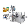 Eight station bag machine with screw matching system